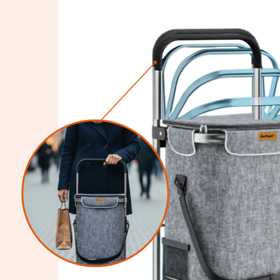 Nákupná taška na kolieskach do schodov