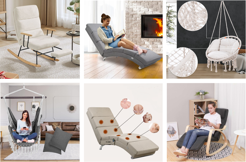 Schaukelstühle und Liegen Schaukelstühle und Liegen