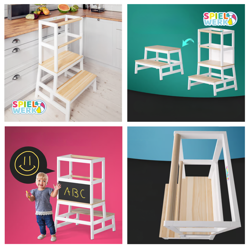 Lernturm für Kinder mit Zeichenmöglichkeit Lernturm für Kinder mit Zeichenmöglichkeit