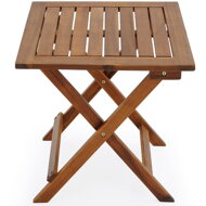 Beistelltisch VITEK aus Akazienholz, 46x46x46 cm, braun