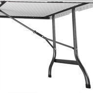 Buffettisch KAMIL klappbar, 76x183x74cm, weiß