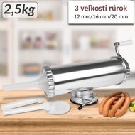Wurst- und Leberwurstfüller DELIA, 2,5 kg, silber