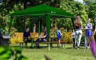 Partyzelt / Pavillon CAPRI, 3x3m, grün