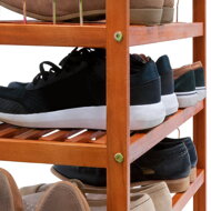 Schuhregal RUSTIC, 5 Regalböden, 75x26x82 cm, naturbraun