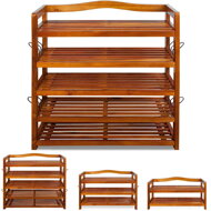 Schuhregal RUSTIC, 5 Regalböden, 75x26x82 cm, naturbraun