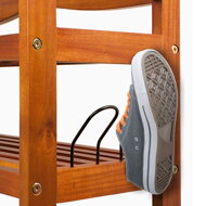 Schuhregal RUSTIC, 5 Regalböden, 75x26x82 cm, naturbraun