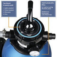 Sandfilteranlage für Pool AQUA 10 200 l/h, blau