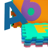 Schaumstoff-Spielmatte für Kinder PUZZLE, 86 Teile, bunt