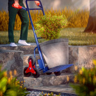 Treppenkarre CART, max. 200kg, blau