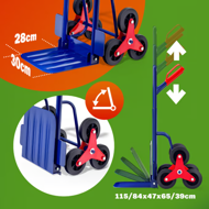 Treppenkarre CART, max. 200kg, blau