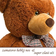 Großer Plüschbär BENY, 100 cm, braun