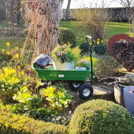 Gartenwagen JEREMY mit Kippfunktion, 51x103,5x92,5 cm, grün