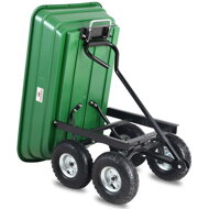 Gartenwagen JEREMY mit Kippfunktion, 51x103,5x92,5 cm, grün