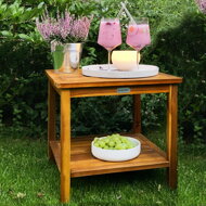 Holz-Beistelltisch WASHINGTON, 45x45x45 cm, braun