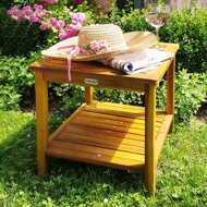 Holz-Beistelltisch WASHINGTON, 45x45x45 cm, braun