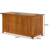 Holz-Aufbewahrungsbox ACACIA,  117x50x59 cm, naturbraun