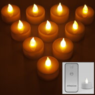 Teelichter COZY mit Fernbedienung, 10 Stück, warmweiß