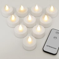 Teelichter COZY mit Fernbedienung, 10 Stück, warmweiß