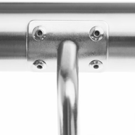 Edelstahl-Handlauf CHROME, 4,2×100cm, silber