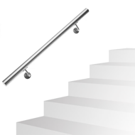 Edelstahl-Handlauf CHROME, 4,2×100cm, silber