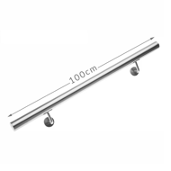 Edelstahl-Handlauf CHROME, 4,2×100cm, silber
