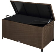 Polyrattan-Aufbewahrungsbox RICCO, 122x56x61 cm, braun