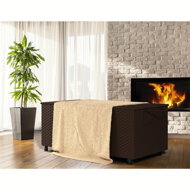 Polyrattan-Aufbewahrungsbox RICCO, 122x56x61 cm, braun