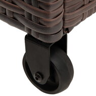 Polyrattan-Aufbewahrungsbox RICCO, 122x56x61 cm, braun
