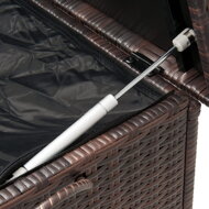 Polyrattan-Aufbewahrungsbox RICCO, 122x56x61 cm, braun