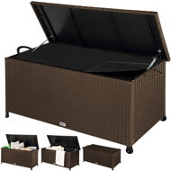 Polyrattan-Aufbewahrungsbox RICCO, 122x56x61 cm, braun