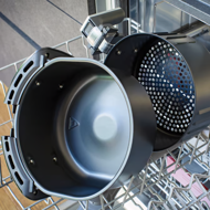 Heißluftfritteuse FRY, 1500 W, 3,6 l, schwarz