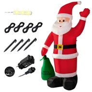 Aufblasbarer Weihnachtsmann beleuchtet, 180 cm, rot