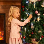 Kerzen für Weihnachtsbaum CANDLE, 20 Stück, 10,5 cm, warmweiß