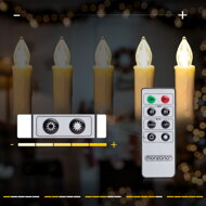Kerzen für Weihnachtsbaum CANDLE, 20 Stück, 10,5 cm, warmweiß