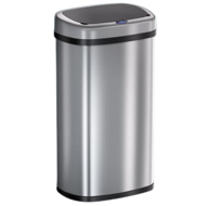 Sensor-Mülleimer DEUS, 58 Liter, silbern