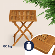 Holz-Beistelltisch ALEK, 70x70x73 cm, braun