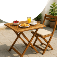 Holz-Beistelltisch ALEK, 70x70x73 cm, braun