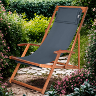 Gartenliege SIENA, 65x87x102cm, anthrazit