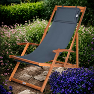 Gartenliege SIENA, 60x94 cm, anthrazit