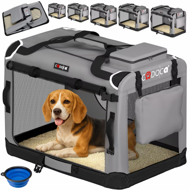 Transporttasche für Hunde und Katzen ELI, 70x52x52 cm, grau