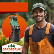 Gartenhäcksler für Äste VAVRO, 2400W, 50l, schwarz/grün