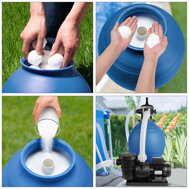 Sandfilteranlage für Pool AQUA 9 600 l/h, blau
