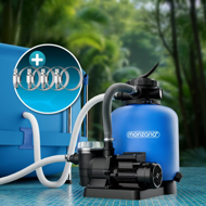 Sandfilteranlage für Pool mit Vorfilter AQUA 13 200 l/h, blau