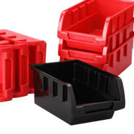 Hängeorganizer für Werkstatt ORDERBOX mit 28 Boxen und Werkzeughaltern , 64x2x38cm, rot/schwarz