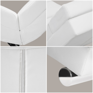 Liege LONDON, 186×55×89cm, weiß 