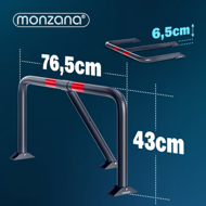 Parkbügel ANTONIA, 80x47x44cm, grau 