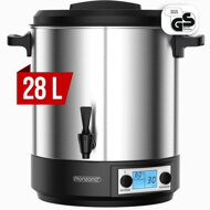 Tee-/Punshc-/Glühweinkocher DION, 28L, silberfarben