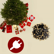 Künstlicher Weihnachtsbaum RUDOLPH mit Lichtern, 150 cm, grün