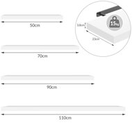 Wandregal FIGO+ Konsole, 70 cm, dunkle Eiche