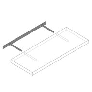 Wandregal FIGO+ Konsole, 70 cm, dunkle Eiche